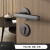 初构想款室内卧室房间门锁实木 磁吸门锁 黑钢拉丝 38-50mm 通用型 带钥匙