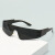 新款夏防晒眼镜一体太阳镜防风沙防溅防护镜 【无框潮款】银框白膜