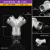 Y型三通内丝牙一分二路进水管分水器304不锈钢外螺纹人字三叉管件 2分Y型内丝三通304