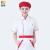 耐典厨师服短袖工作服白色男女同款厨房厨师服工装ND-SC单红边
