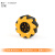 欧华远 麦克纳姆轮橡胶车轮减速电机轮胎玩具轮胎智能小车机器人轮子配件 麦轮带轮毂 左轮 W-029L60A