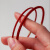 定制适用替换周家红绳可穿3D转运珠钢丝绳手链防水手编绳手绳男女扭红色绳 3mm成品订制备注颜色/长度