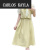 CARLOS KAYLA大码法式西装马甲拼接假两件连衣裙夏季翻领系带优雅气质短袖裙子 黄绿色 l105-120斤