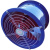 定制适用低噪音轴流式风机厨房饭店排烟机工厂排气换气管道直流风机 SFG5-4R低速0.75千瓦10000
