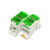 亮才 DLFJ0036 UKK导轨式单极分线盒 一进多出大功率导轨式接线盒端子 UKK125A分线盒-绿色