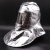 铝箔防火耐高温头罩1000度隔热服面罩帽子钢厂冶炼锅炉前工用 （茶色面屏）铝箔头罩 不含安全帽