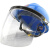 305-1型防电面罩有机玻璃可调式安全帽用面罩10kv电力用面屏 不配帽子-面屏1个