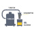 塑料吸尘器旋风分离粉尘工业集尘器小型旋风筒过滤集尘器木工装修 白色集尘器+2m吸尘管