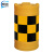 奈运 防撞桶 吹塑防撞桶400*700黄黑膜 圆柱形塑料注水桶水马隔离墩道路反光警示墩防撞桶