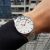 西铁城（CITIZEN）手表citizen 时尚休闲运动对表银色简约钢带情侣表 BD0041-89E 男款 39mm