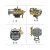 家用黑猫220v高压清洗机QL280/380型洗车机刷车器配件铜泵头总成 280铝泵头总成+压力表（送修理包）