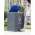 脚踏垃圾桶户外带盖160超大容量景区物业小区环卫分类箱商用120升 120L单桶+标识可选 配带轮塑料内桶