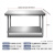 拆装单层双层三层不锈钢工作台桌柜饭店厨房操作台包装台面板 双层工作台 60x40x80cm