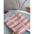 宜町条纹t恤衫女024年女款夏装冰丝针织开短袖夏季半袖体恤上衣 粉色圆领 M(80110斤
