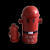 户外消防栓灭火栓卡通保护罩子加厚防雪防冻防雨水泵接合器室外套 宽*100cm高