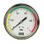 反光防水仪表指示贴压力表标签4/1整圆压力表标识贴 15cm压力表1/4圆(下单备注颜色)一张10条