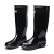 回力雨鞋户外钓鱼防水不易滑雨靴耐磨水鞋 838黑色高筒加棉 41码 
