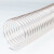 跃励工品 pu钢丝软管 木工机械软管透明吸尘通风管  内径32mm*壁厚4mm 一米价