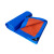 铸固 PVC篷布 塑料苫布加厚蓝桔油布遮阳户外防水篷布 蓝桔防雨布 2米*8米