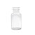 加厚广口玻璃试剂瓶磨砂药瓶分装密封细口瓶化学小口瓶棕茶色透明 广口-透明30毫升