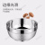 壹栈式搭档 防滑设计双层304不锈钢碗钻石碗 汤碗饭碗 16cm ZSW16(单位：个)