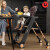 优乐博（ULOP）多功能宝宝餐椅儿童吃饭餐桌椅婴儿家用便携式座椅学坐椅子 墨韵鎏金【免安装+可坐可躺+双层
