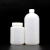 JESERY塑料大口小口试剂瓶白色 取样瓶加厚带刻度防漏PE实验用塑料试剂瓶大口 500ml