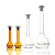 JESERY玻璃容量瓶 化学实验定量摇瓶定容瓶500ml透明（PE盖）