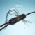 IP68电缆防水接头一进2/3/4出防水连接器路灯分线器户外防雨泡水T M25-4芯(1进3出)
