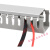 适用于 PVC线槽明装阻燃绝缘工业配电箱走线槽塑料控制柜走线 高40*宽40 10米(5根)