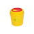 谋福  黄色圆形利器盒 医疗一次性废物盒 6.5升圆形（3个装）
