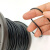 黑色包塑钢丝绳 304不锈钢细钢丝绳2mm1mm1.5mm3mm4mm5mm 黑色包塑0.8mm(一卷100米)