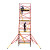 绝缘脚手架移动登高平台快装活动型维修检测高压高空作业施工爬梯 长2米宽1.35米(每米单价)