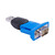 双铂（0.5m，USB转9针头）usb转rs232串口线公头功率调节器DB9针com转换器ztek工业级