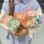 涵鹭六一网红创意diy儿童零食棒棒糖果花束手工包装纸生日礼物 浅紫+裸粉（小红花花束）材料包