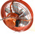 六叶圆形排风扇大功率轴流风机工厂仓库排气扇厨房工业窗式加厚网 FA-50 380V-350W