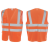 安大叔A751 / A736反光背心 骑行建筑工地交通安全警示反光马甲 A751荧光橙（加LOGO） 3XL 