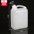 鸣固  油桶水桶 塑料桶加厚密封桶方形桶 储油桶扁桶带盖 5L加厚