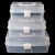 冰禹 BYA-506 手提三层多功能存储盒 便携式翻盖塑料整理储物箱 白色39.5*19.5*16.5cm
