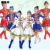 六一儿童节表演服装演出服六一儿童衣服新款儿童蒙古族舞蹈服六一演出服男女童蒙古裙袍少数民族藏族服装 男童白色长袖 (全套配饰) 140cm