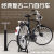 霍约斯28自行车成人上海二八大杠模型怀旧摆件单车玩具迷你山地公路复古 城市自行车(绿色)后座带靠背 自行车
