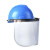 PVC防护面罩铝支架配安全帽面屏打磨电焊劳保飞溅冲击耐低温面具 单独面屏