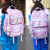 迪士尼（Disney）书包女生小学生护脊减负一二三到六年级女孩轻便儿童双肩包星黛露 网格韩版紫色小号(+2张课程表卡