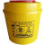 锐器盒康宝加厚黄色塑料1L圆形3升医疗废物垃圾桶8大号利器盒 方形5升