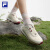 斐乐（FILA）官方女鞋运动鞋透气户外徒步鞋2024夏季新款眼界跑步鞋 奶白-GA 35.5