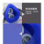 防烟面罩 防尘面具面罩防工业粉尘喷漆打磨电焊煤矿防烟防气体透气鼻罩HZD 深蓝硅胶一套+3个滤盒+60片棉