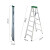 稳耐（werner）稳耐梯子铝合金人字梯工业家用梯铝合金单侧人字梯 357CN  铝合金单侧人字梯2.1米 承重102kg