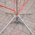 围栏支架伞式固定安全电力围网隔离网带警示带不锈钢立柱施工护栏 伞式支架1箱 十支