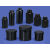 黑色避光塑料瓶密封级化分装瓶试剂瓶油墨油漆包装储存罐 300ML黑色螺旋罐5个（级）