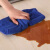 定制适用家政保洁专用毛巾清洁抹布加厚吸水不掉毛速干去壁纸污擦玻璃地板 加厚30*70蓝色1条